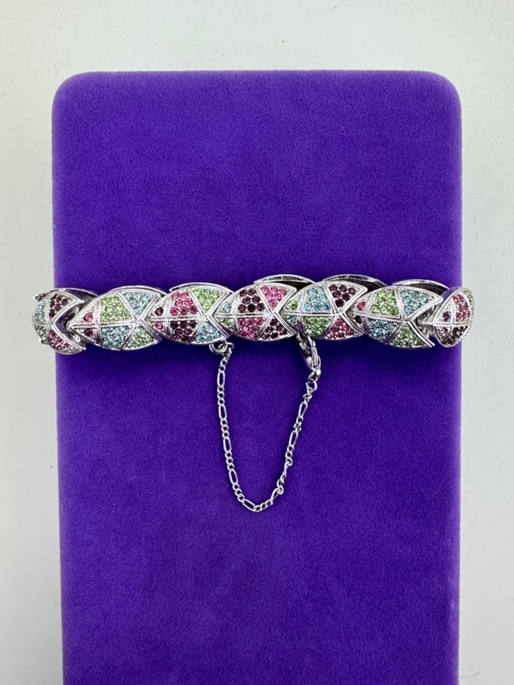 💛 Vintage D’Orlan Rhodium Plated Buried Treasure Bracelet | Designer - Picture 3 of 6